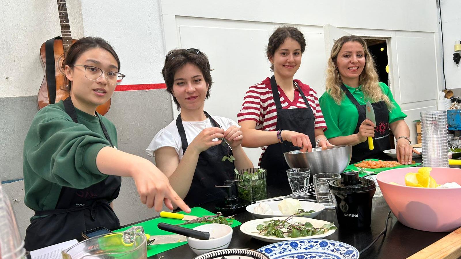 vierde kookworkshop voor Humanitas